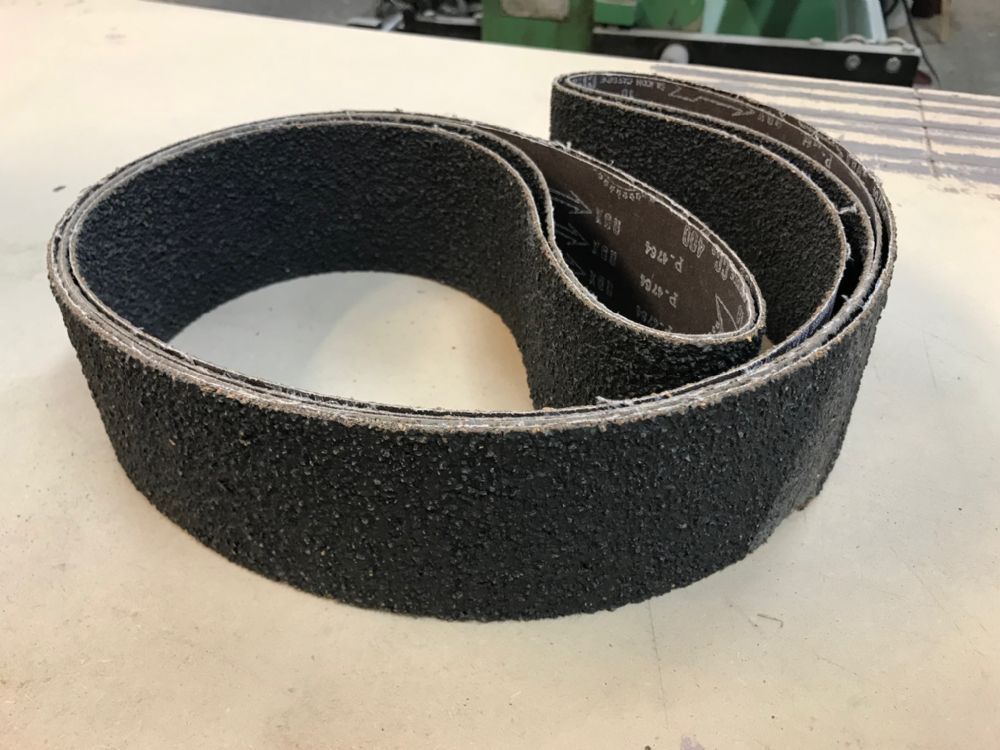 150mm x 3000mm CORK/SILICON GRIT ABRASIVE BELT (Choice of Grits & Pack Qty's)